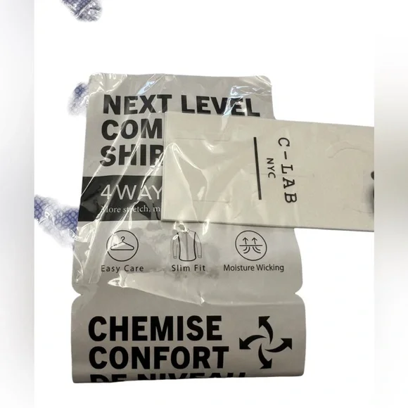 C-Lab NYC long sleeve large button down Slim Fit - Picture 4 of 6